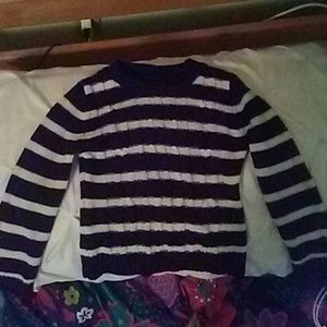 Black and white sweater